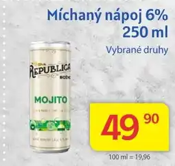 Kubík potraviny Míchaný nápoj 6% 250 ml nabídka