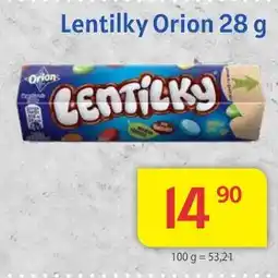Kubík potraviny Lentilky Orion 28 g nabídka