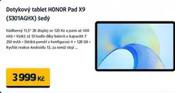 Datart Dotykový tablet HONOR Pad X9 (5301AGHX) šedý nabídka