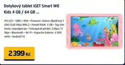 Datart Dotykový tablet iGET Smart W8 Kids 4 GB / 64 GB ... nabídka