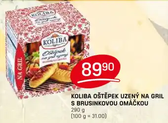 Flop KOLIBA OŠTĚPEK UZENÝ NA GRIL S BRUSINKOVOU OMÁČKOU 290 g nabídka