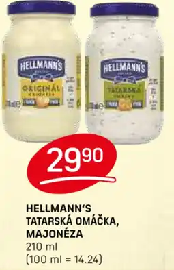Flop HELLMANN'S TATARSKÁ OMÁČKA, MAJONÉZA nabídka