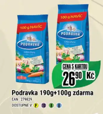 Tamda Foods Podravka 190g+100g zdarma nabídka