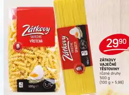 Flop ZÁTKOVY VAJEČNÉ TĚSTOVINY nabídka