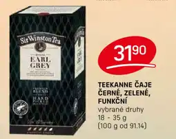 Flop TEEKANNE ČAJE ČERNÉ, ZELENÉ, FUNKČNÍ nabídka