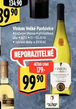 Albert Vinium velké pavlovice nabídka