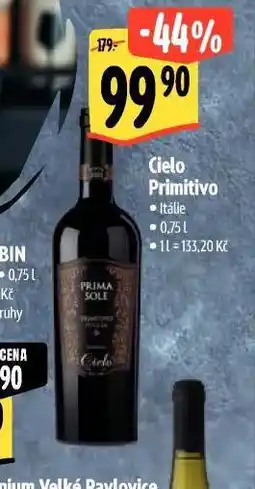 Albert Cielo primitivo nabídka