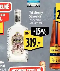 Albert Tri stromy slivovica nabídka