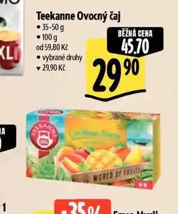 Albert Teekanne ovocný čaj nabídka
