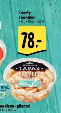 Albert Krevety s česnekem nabídka