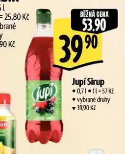 Albert Jupí sirup nabídka