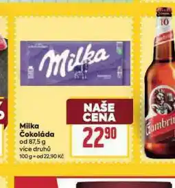 Billa Milka čokoláda nabídka