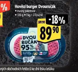 Albert Hovězí burger dvouručák nabídka