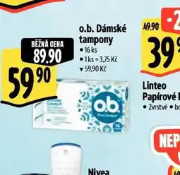 Albert O.b. dámské tampony nabídka