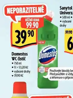 Albert Domestos wc čistič nabídka