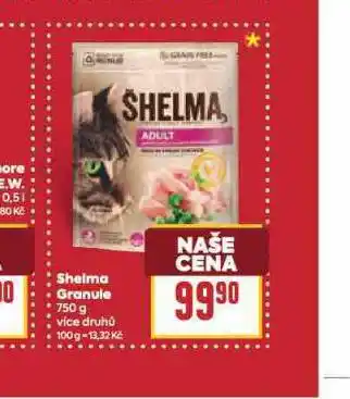 Billa Shelma granule pro kočky nabídka