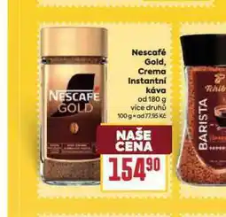 Billa Nescafé gold, crema instantní káva nabídka