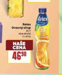 Billa Relax ovocný sirup nabídka