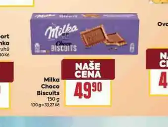 Billa Milka choco biscuits nabídka