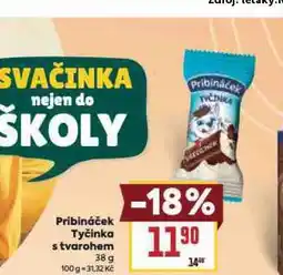 Billa Pribináček tyčinka s tvarohem nabídka