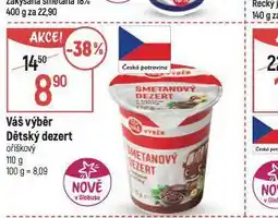 Globus Dětský dezert nabídka