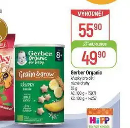 Globus Gerber organic křupky pro děti nabídka