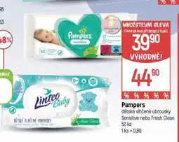 Globus Pampers dětské vlhčené ubrousky nabídka