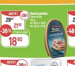 Globus Hamé paštika nabídka