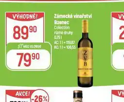 Globus Zámecké vinařství bzenec nabídka