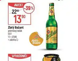 Globus Pivo zlatý bažant nabídka