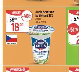 Globus Kunín smetana ke šlehání 31% nabídka