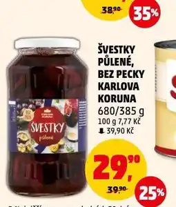 Penny Market Švestky půlené bez pecky karlova koruna nabídka