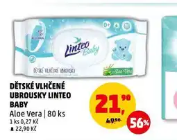 Penny Market Linteo baby dětské vlhčené ubrousky nabídka