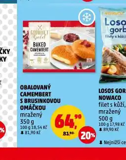 Penny Market Obalovaný camembert s brusinkovou omáčkou nabídka