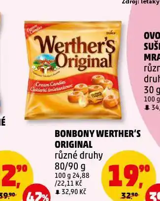 Penny Market Werther´s original bonbony nabídka