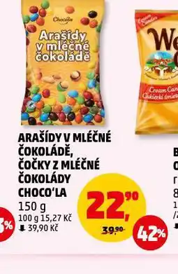 Penny Market Arašídy v mléčné čokoládě nabídka