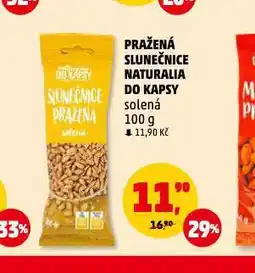 Penny Market Pražená slunečnice naturalia do kapsy nabídka