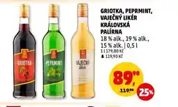 Penny Market Griotka, peprmint, vaječný likér nabídka