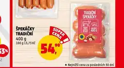 Penny Market Špekáčky tradiční nabídka