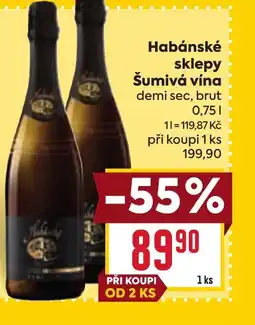 Billa Habánské sklepy Šumivá vína nabídka