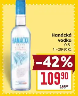 Billa Hanácká vodka nabídka