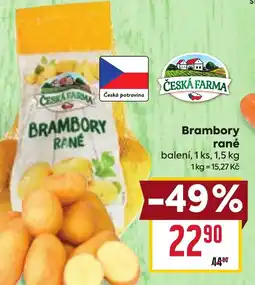 Billa Brambory rané nabídka