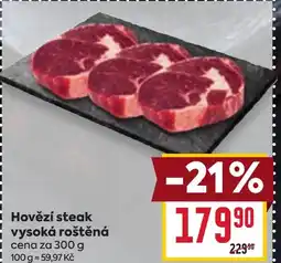 Billa Hovězí steak vysoká roštěná nabídka