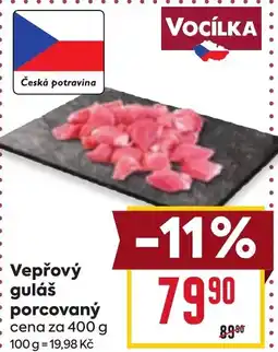 Billa Vepřový guláš porcovaný nabídka