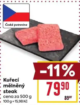 Billa Kuřecí mělněný steak nabídka