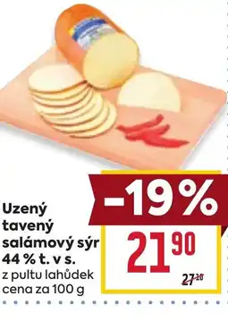 Billa Uzený tavený salámový sýr 44% t. v s. nabídka