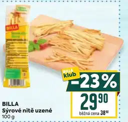 Billa BILLA Sýrové nitě uzené nabídka