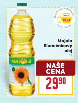 Billa Majola Slunečnicový olej nabídka