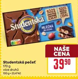 Billa Studentská pečeť nabídka