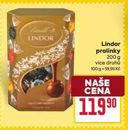 Billa Lindor pralinky nabídka